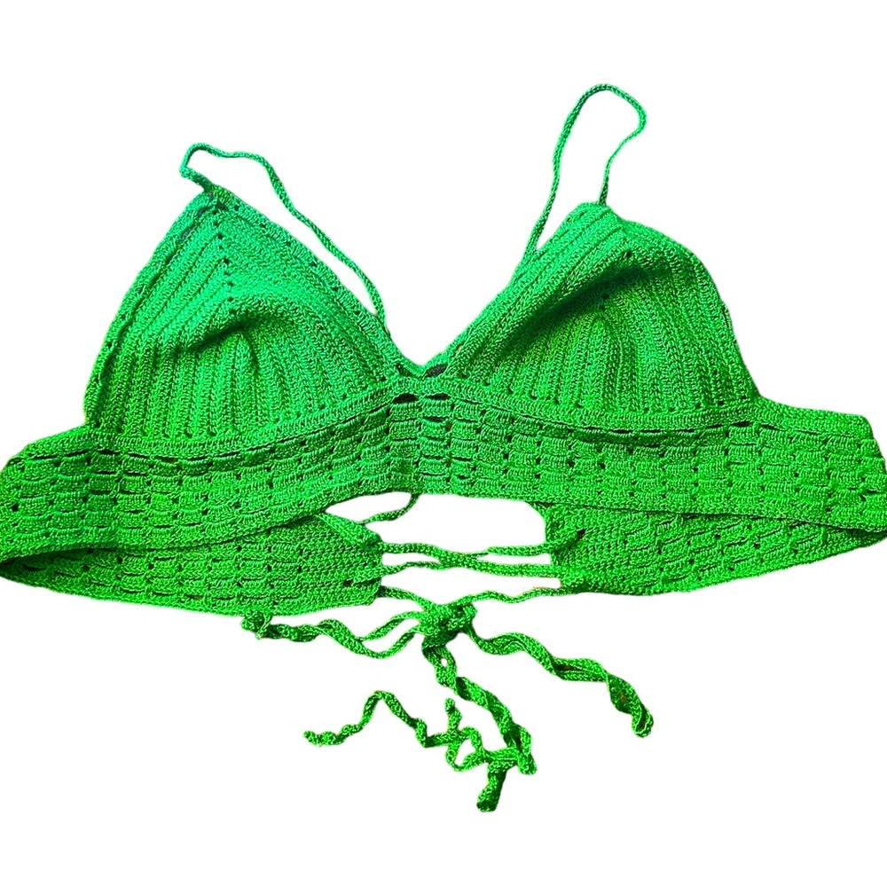 One of a kind handmade crochet crop top